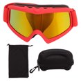 thumbnail image 1 of Snow Goggles, Kids Ski Goggles Impact Resistant UV Protection Over The Glasses Design Adjustable HD Coating Lens  For Kids For Riding Pink,Black,Red,Yellow,Blue, 1 of 8