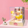 thumbnail image 3 of Casa miniatura con modelo de muebles, juguetes para , casa de , muebles, regalos de cumpleaños de Navidad Amor SM SunniMix Casa de miniaturas, 3 of 8
