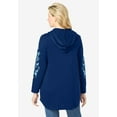 thumbnail image 6 of Woman Within Plus Size Embroidered Hoodie Sweatshirt, 6 of 6