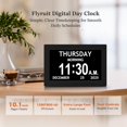 thumbnail image 2 of Reloj digital FLYRUIT 10.1" HD con alarma para demencia y control remoto, 2 of 8