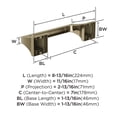 thumbnail image 6 of Amerock Mulholland Golden Champagne Pivoting Double Post Toilet Paper Holder, 6 of 8