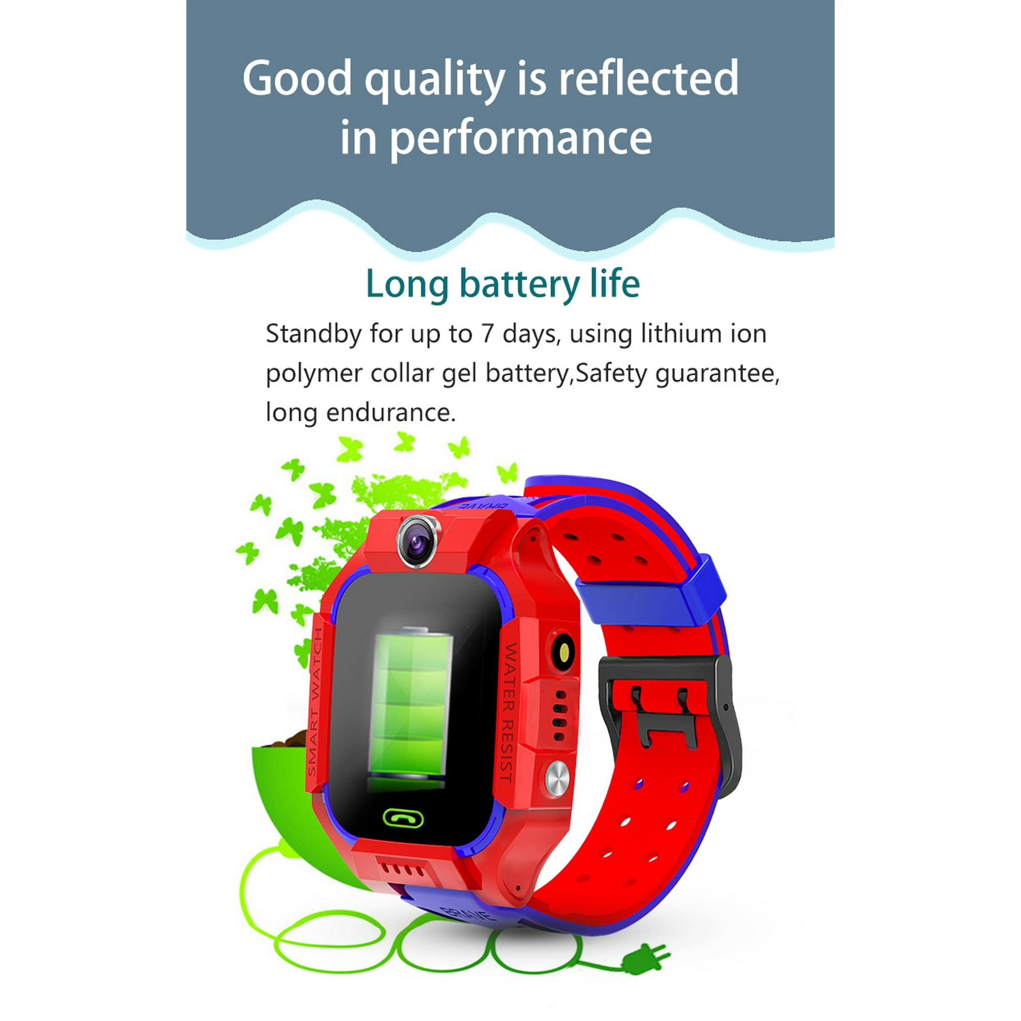 Z6 Children s Phone Watch GPS Flip rotation Location Kids Smartwatch Multifunctions Watch Walmart