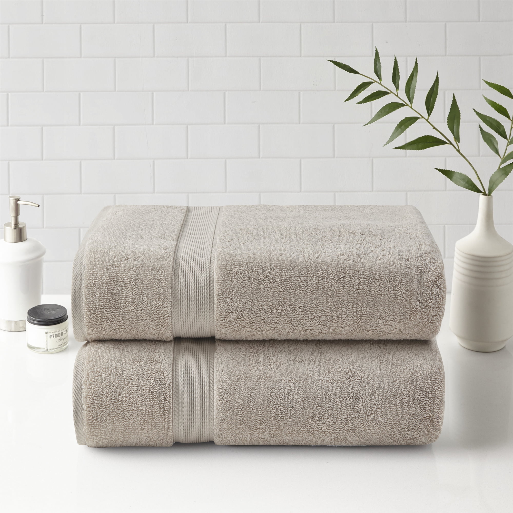 Madison Park 800GSM Luxury 100% Cotton 2PC Shower Sheet-Natural