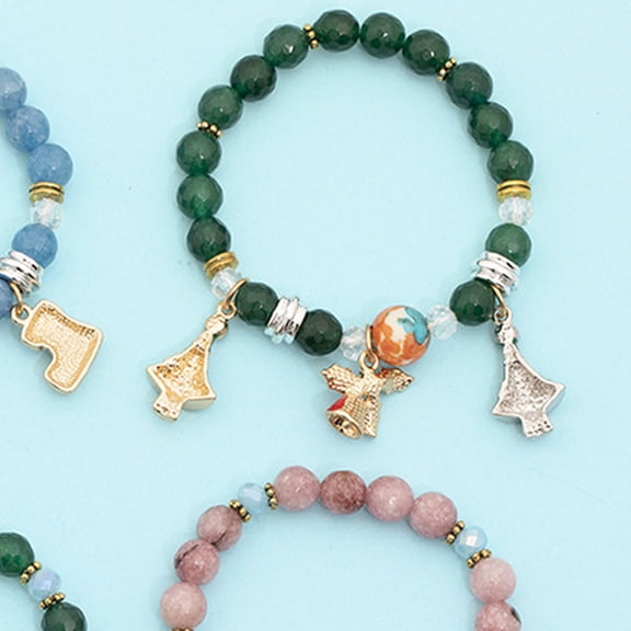 Pretyzoom 2Pcs/Set Jewelry Sets Alloy Bracelets Christmas Design Wearable Decoration for Women