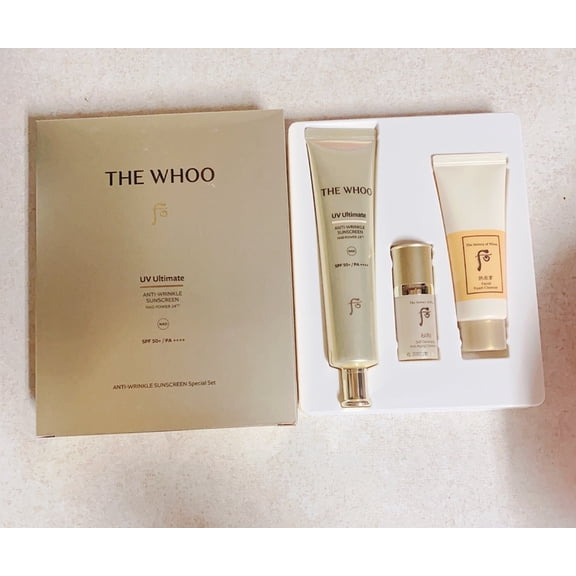 The Whoo UV Ultimate Anti-Wrinkle Sunscreen NAD SPF50 /PA 75ml Set 3 Pcs