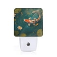 thumbnail image 1 of Balery Koi Pond Lilies Luz Nocturna LED con Sensor Automático, Enchufe con Sensor Crepuscular, Luz Suave de 0.5W para Dormitorio, Pasillo, Baño-US, 1 of 7