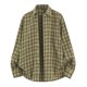 thumbnail image 1 of Mens Casual Manga Corta Botón Abajo Camisas Vintage Comprobar Collar de Solapa Manga Larga Moda Superior, Blusa Elegante, 1 of 9