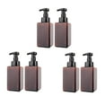 thumbnail image 1 of 6 Pack Foaming Soap Dispenser 15Oz Refillable Foam Liquid Empty Plastic Pump Bottle Container - Brown 450Ml, 1 of 1