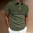 thumbnail image 2 of Caqnni Vintage Men's Polo Shirts Soft Cotton Classic Fit Shirts for a Comfortable Look (Green,3XL), 2 of 4