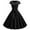 Black, variant on FcBaudy Short Sleeve V-Neck Dress,Summer Dresses for Women,Womens Dresses Women Vintage Short Sleeve 50s Housewife Casual Evening Party Prom Dress Ladies bouncing skirts on all sides