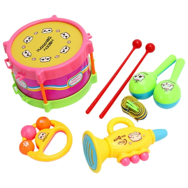 Juguetes de Instrumentos Musicales 5 uds rollo tambor instrumentos musicales banda Kit bebe percusion juguete educativo Tmvgtek Nuevos Originales Walmart en linea