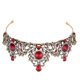 thumbnail image 4 of 1pc Baroque Crown Elegant Alloy Leaf Rhinestone Inlaid Crown Hair for Bride, 4 of 4