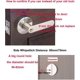 thumbnail image 2 of Qrity Door Lever Handle Lock, Aluminum Alloy Door Handle for Using in Bedroom, Cloakroom, Storage Room and Office, 2 of 4