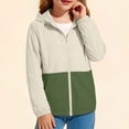 thumbnail image 6 of Cethrio Girls Sun Protection Jackets, Summer Zip up UPF50+ Lightweight Long Sleeve Kids Rash Guard Outerwear Army Green Size 15-16T, 6 of 7