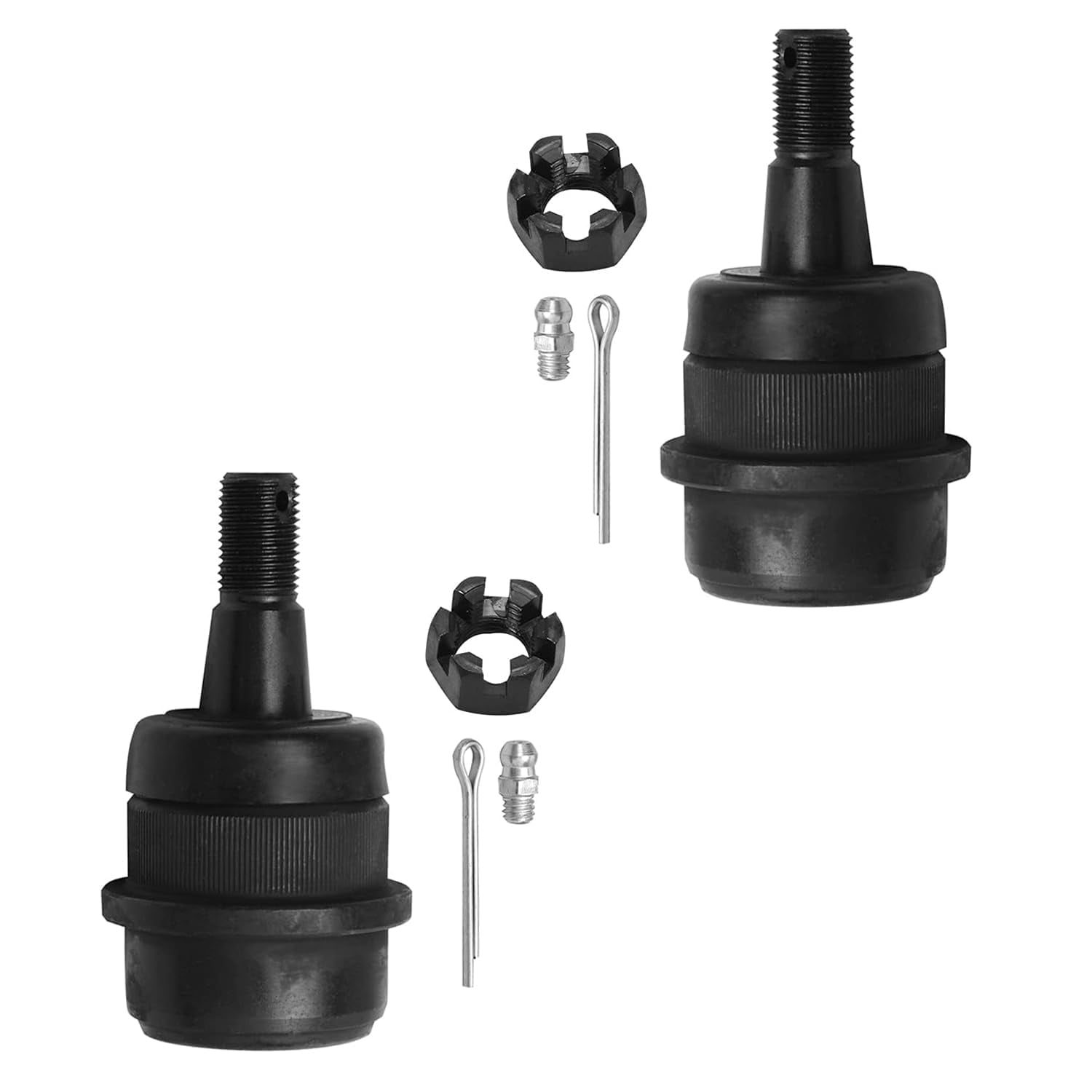 Detroit Axle - 10pc Suspension Kit for 2007-2017 Jeep Wrangler, 2018 Wrangler JK, 4 Front Upper & Lower Ball Joints 2 Rear Sway Bars 4 Inner Outer Tie Rod Ends