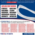thumbnail image 6 of Whole Parts Refrigerator Fresh Food Door Seal Gasket, White Color, Part# W10443313 - Replacement and Compatible with Some Amana, Kenmore, Crosley, Jenn Air, Maytag and Whirlpool Refrigerators, 6 of 8