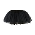 thumbnail image 3 of TISHITA Layered Women Tulle Tutu Skirt Ballet Dance Party Adults Classic Tulle Petticoat Black, 3 of 8