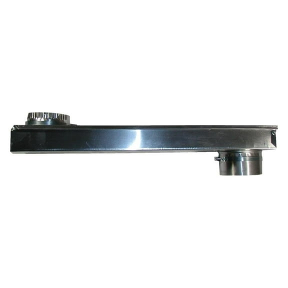 Adjustable Periscope Vent Duct 0'' to 18'', Silver - Skinny Ventilation Duct for Dryer, HVAC, and Exhaust Systems
