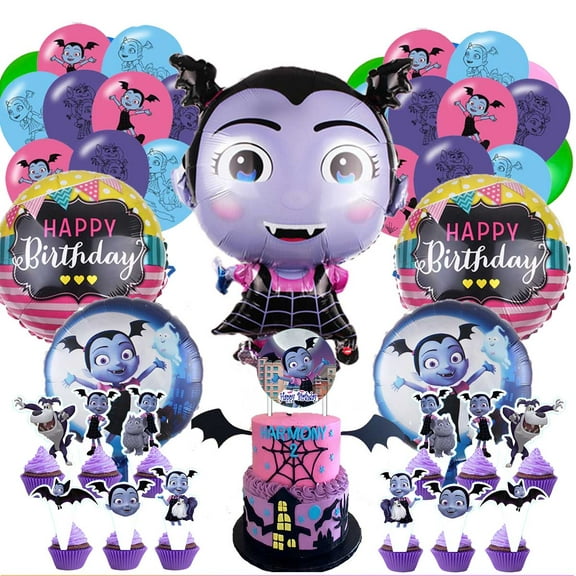 Vampirina Balloons Cake Topper Party Supplies Birthday Set Decorations Kit Fans