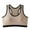 Coffee, variant on Xfvqtps Sports Bra for Women Racerback Elastic Padded High Impact Yoga Athletic Exercise Cotton Bras Beige