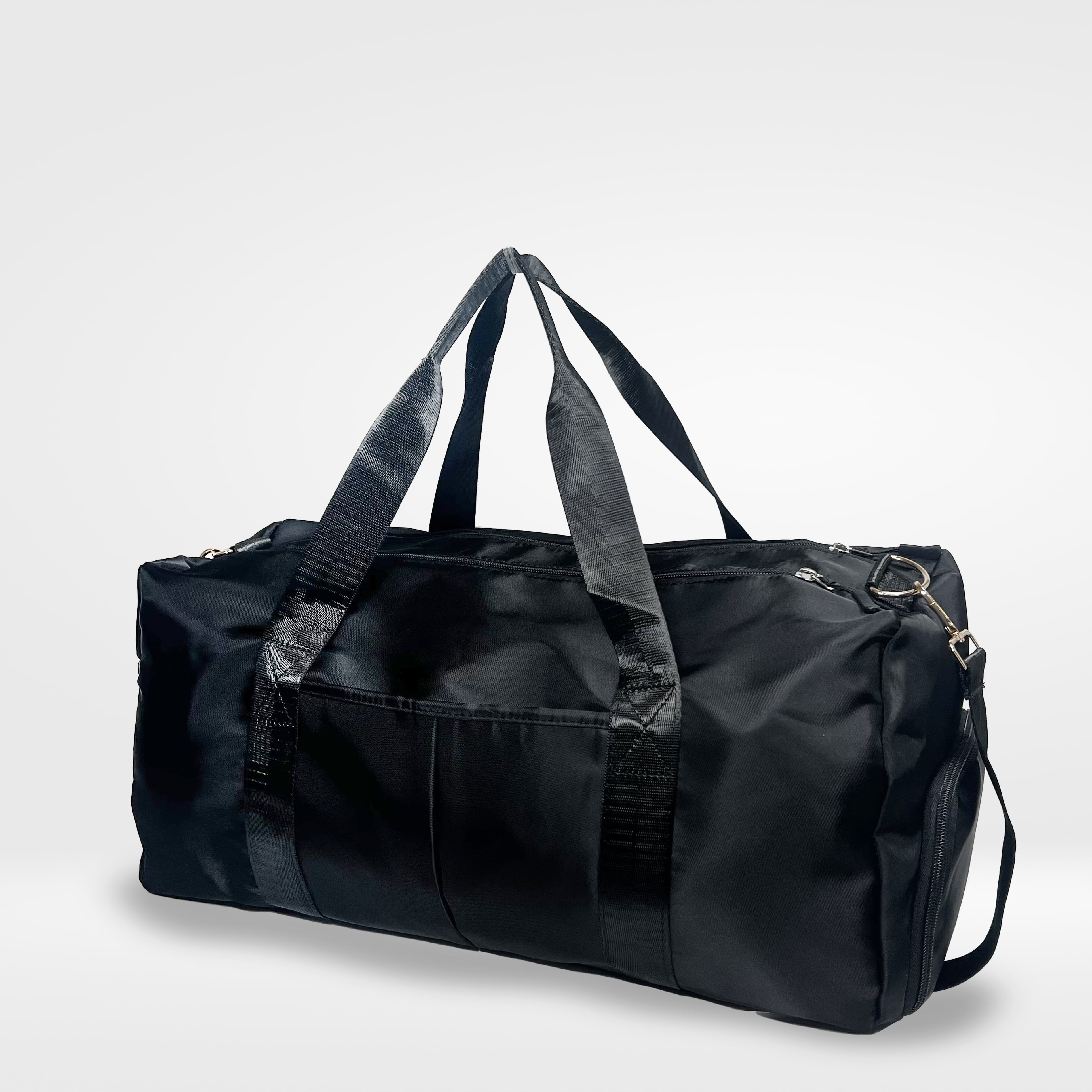 Health Trak Women's 19" Compact Sports Duffel Bag, Black 1-Piece
