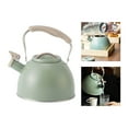 thumbnail image 2 of facefd Portable Whistling Kettle 3L Large Capacity Water Kettle Outdoor Camping Water Kettle Light Green, 2 of 9