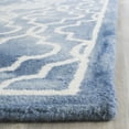 thumbnail image 3 of Safavieh Dip Dye Leighton Geometric Wool Runner Rug, Blue/Ivory, 2'3" x 8', 3 of 8