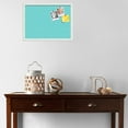 thumbnail image 3 of PinPix ArtToFrames 20x14 Custom Cork Bulletin Board    Poster Board Has a Fabric Style Canvas Finish, Framed in Satin White Frame (PinPix-234), 3 of 5