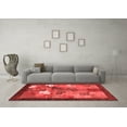 thumbnail image 3 of Ahgly Company Indoor Round Abstract Red Contemporary Area Rugs, 5' Round, 3 of 4