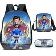 thumbnail image 1 of Sonic Primary School Bag Three-piece Set Cartoon Backpack Anime Shoulder Bag Pencil Case High-grade Ultra-high-grade Advanced Customization, 1 of 5