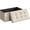 Cream White, variant on Folding Storage Ottoman Bench – 660 lb Capacity, Foot Rest, Bed End Chest, for Living Room, Bedroom, Entryway