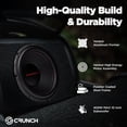 thumbnail image 3 of Crunch CRW8D4 8 Inch 250 Watt MAX Dual Voice Coil Car Subwoofer Speaker, Black, 3 of 15