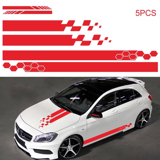 Car Sticker,Universal Car Diy Decal Vinyl Stickers Sticker Auto Body Auto Body Decals Car Side Sticker Vinyl Stickers Decoration Car Diy Decal Pieces Vinyl Car 5 Pieces Vinyl Diy Decal Vinyl Huiop