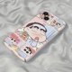 thumbnail image 1 of Funda de teléfono Kawaii Crayon Shin-Chan para iPhone 15/14/13/12 Pro Max, funda protectora de teléfono de Anime de dibujos animados, accesorios de carcasa dura, regalo, 1 of 4