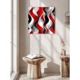 thumbnail image 5 of Wall Art Prints, Red Black Grey Framed Canvas Prints for Bedroom Living Room Bathroom Office, Moire Modern Artwork Abstract Gallery Wrap Wall Art Poster for Gifts Home Decor 12"x12", 5 of 9
