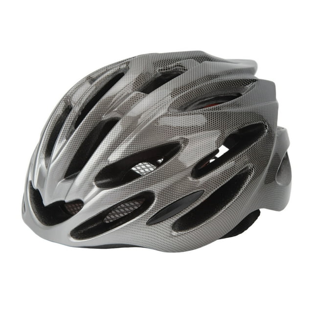 Casco de bicicleta para adultos PC EPS ajustable ligero para ciclismo de montaña y carretera, gris y negro