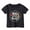 Black, variant on Children Casual Print T Shirt Round Neck Loose Short Sleeve Tops Boys Girls Daily Wear Back To School Apparel