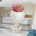 thumbnail image 6 of Halloween Skull Flower Pots Decorative Ornaments Do Not Listen Do Not Say Do Not See Hand-painted Outdoor Flower Pots Spooky Halloween Decor, 6 of 6