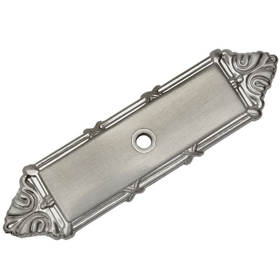 Cosmas 9467SN Satin Nickel Cabinet Hardware Knob Backplate / Back Plate