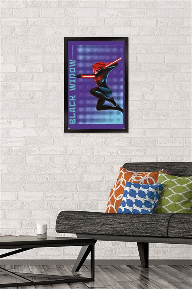 Marvel Shape of a Hero - Black Widow Wall Poster, 14.725" x 22.375", Framed