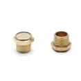 thumbnail image 2 of 10pcs Brass Sintered Bronze Breather Vent Flat Pneumatic Muffler Filter 1/8" NPT, 2 of 6