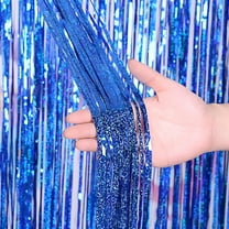 VANIDO 3.3x6.6 ft 2Pack Glitter Streamer Backdrop Party String Curtains for Baby Shower,Graduation,Wedding