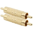 thumbnail image 4 of Professional RCA Male to Male RCA Coupler Adapter Converter Connector Gold Plated (2 Pack), 4 of 5