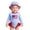 Blue, variant on Duqingm Baby Girl 4th of July Swimsuit Baby Girls One Piece Swimsuit Romper Popsicle Bathing Suit Girl Beach Rash Guard Baby Swimsuit Girl Blue,18-24 Months