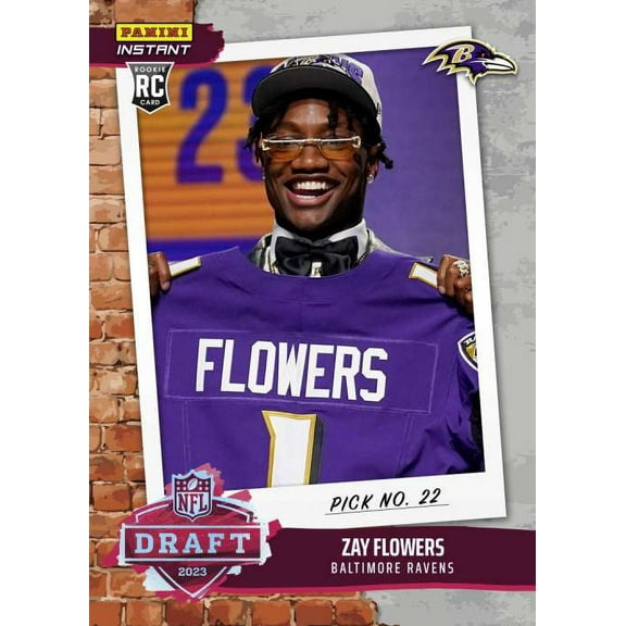 NFL 2023 Instant Draft Night Football Zay Flowers DN24 (Rookie Card)