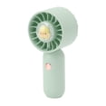 thumbnail image 4 of Ventilador de mano portátil mini USB recargable ventilador de bolsillo eléctrico personal con cordón batería de 500 mAh verde, 4 of 15