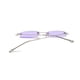 thumbnail image 3 of Gafas de sol rectangulares sin montura delgadas Gafas transparentes delgadas vintage Bisagra de resorte, 3 of 5