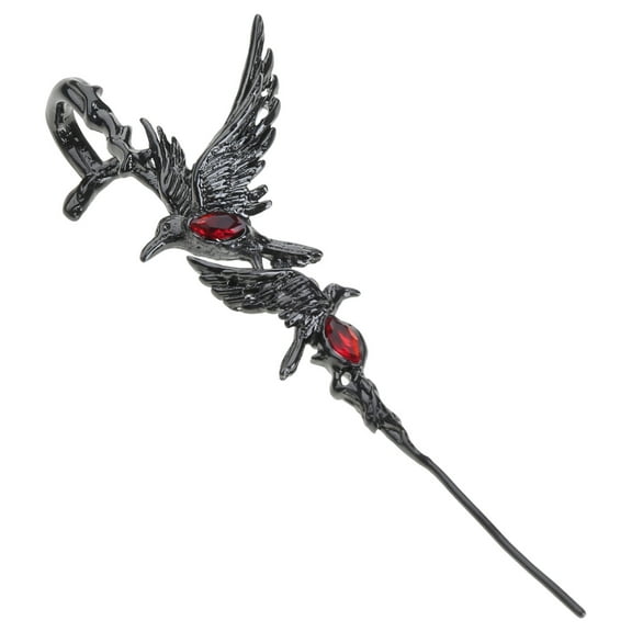 Fogun Gothic Crow Ear Cuff With Thorns Designs Jewelry Accessory for Trendy Fashion Enthusiasts Seek Unique Styles Daily Use