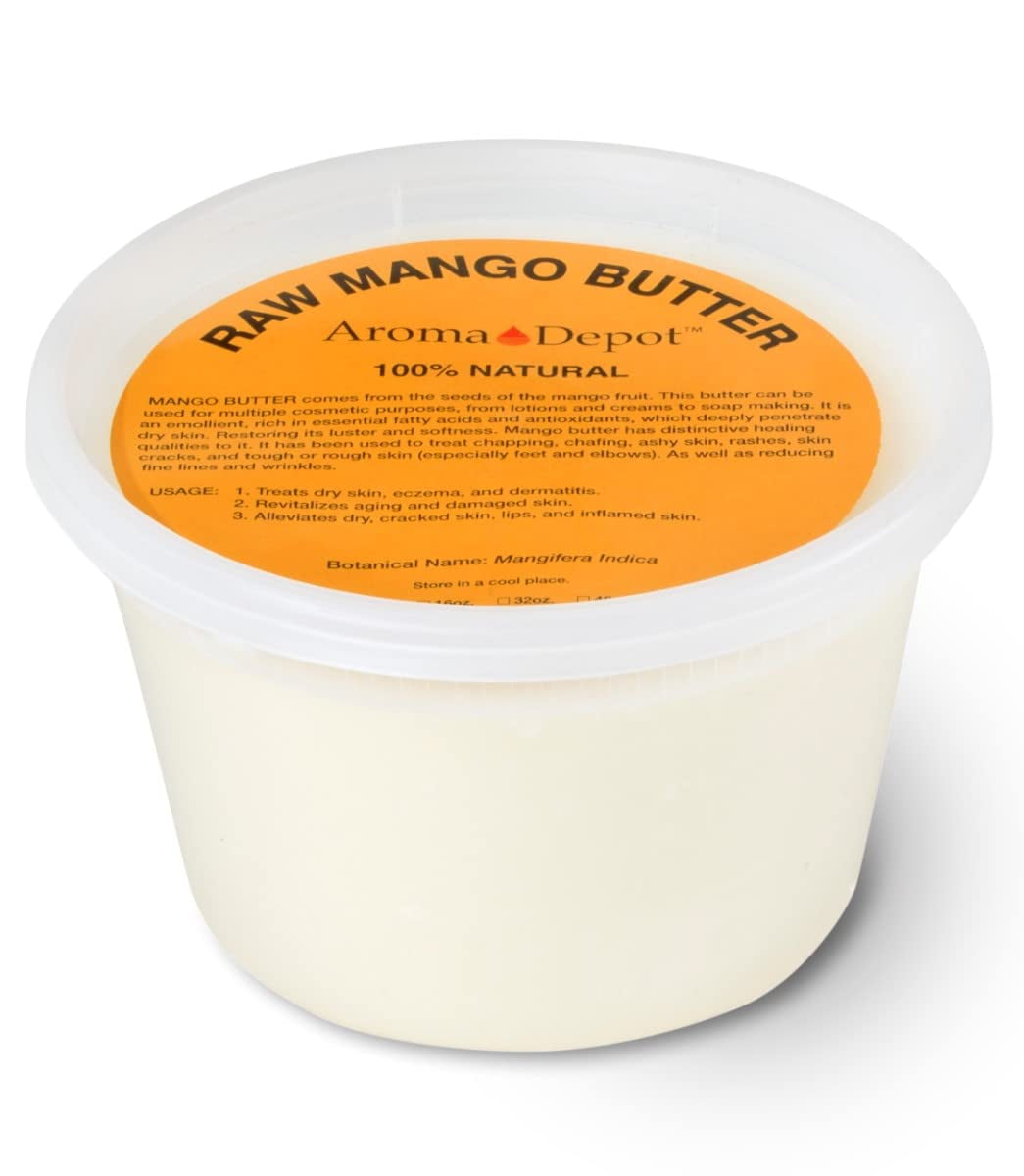 Aroma Depot 1lb / 16 oz Raw Mango Butter Unrefined 100 Natural Pure