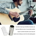 thumbnail image 3 of 2pcs Guitar Sliders Glass Stainless Steel Tube Slide Bass String Sliders for Musician Student, 3 of 8